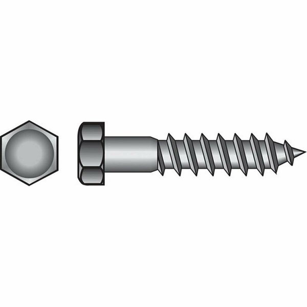 Homecare Products 230134 0.5 x 4.5 in. Hex Head Lag Screw, 25PK HO3306378